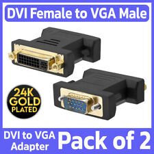 2 Pack DVI-A Female to VGA Male Adapter DVI-I 24+5 to VGA Connector Converter picture