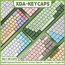 140 Keys PBT Keycaps XDA Profile ISO Layout Spanish Russian Japanese Korean Fren picture