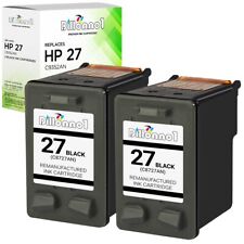 2PK for HP 27 Black Cartridges 4315 5600 5605 5610 PSC 1310 1315 1318 2100 2200 picture