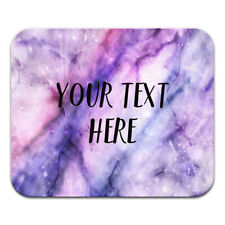 Personalized Custom Text Name Rectangle Mousepad Non-Slip for Home Office Desk picture