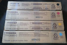 Full SET of 4 TOSHIBA T-FC505U-K/C/M/Y Toner Cartridges FREE UPS SHIPPING picture