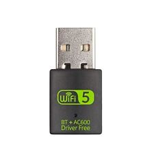 USB WiFi Bluetooth Adapter, 600Mbps Dual Band 2.4/5GHz Wireless Network Card, US picture