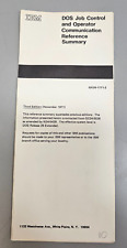 Vintage IBM DOS Job Control & Operator Communication Reference Summary, 3rdEd 71 picture