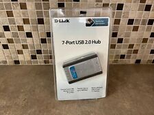 D-LINK DUB-H7 7 PORT USB 2.0 EXPANSION HUB W/POWER CORD + USB CABLE (P1) C3-1 picture