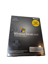 Microsoft Windows Server 2003 Enterprise Edition Brand New Sealed Vintage PC picture