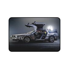 Delorian Back to the Future - High Quality Stitched Edges - Desk Mat Mouse Pad picture
