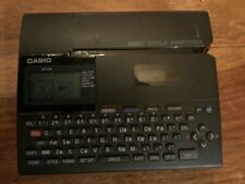 Casio CW-K85 Thermal Disc Title Printer Used Works Battery Operated picture