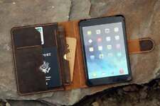 Handmade leather iPad mini 6 case with pencil holder leather iPad mini 5 4 cover picture