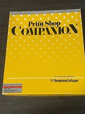 Broderbund The Print Shop Companion Apple II plus IIe 2 vintage computer big box picture