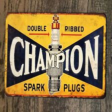 Mouse Pad Double Ribbed Spark Plugs Vintage Champion picture