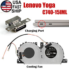 USB DC Jack Charging Port Dock / CPU Cooling Fan For Lenovo Yoga C740-15IML Lot picture