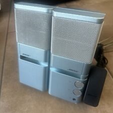 BOSE MediaMate Computer Speakers Personal Stereo Ice Blue Pair Tested With AC picture