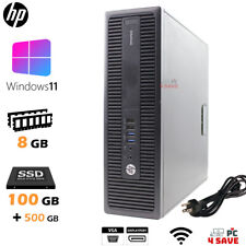 HP Windows 11 Desktop 10 Cores/ 8GB RAM/ 600GB Total (SSD + HDD) 705 G3 SFF WiFi picture