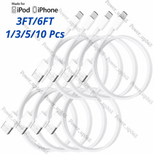 USB Cable Charger Cord 3/6Ft Lot For iPhone 5 6 7 8 Plus X XR XS 11 12 13 14 Pro picture