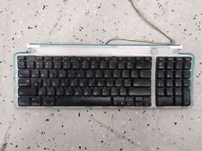 VINTAGE Apple Keyboard 1998 USB iMac Translucent Blue Model M2452 Tested Working picture