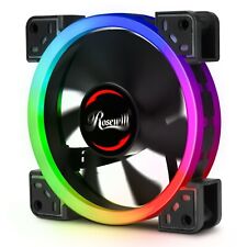 Rosewill RGBF-S12001 (1-Pack) 120mm Addressable RGB Fan, Dual Ring True RGB LED, picture