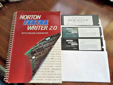 Norton Textra Writer 2.0 Manual with Three 5 1/4 Disks - 1989 picture