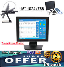 15 Inch LCD Monitor VGA + USB Touch Screen Versatile Monitor For PC/POS System！ picture