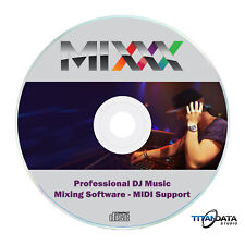 MIXXX 2024 PC CD ROM - PRO DJ Music Mixing Software - MAC/Windows/Linux picture