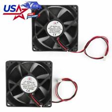 DC Brushless Cooling PC Computer Fan 12V 24V 8025s 80x80x25mm 0.15A 2 Pin US picture