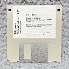 Vintage Microsoft SideWinder 3D Pro Joystick Floppy Disk Software picture