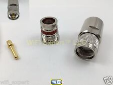 New Model PL259 UHF Male Plug Clamp for LMR600 RF Coax Cable Connector PL-259 US picture