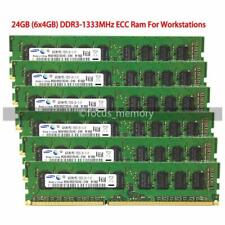 Samsung 24GB (6x4GB) PC3-10600E 1333MHZ ECC Unbuffered Memory for Dell T3500 picture
