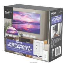 SANUS In-Wall Cable Concealer Recessed Power Kit Mounted TVs BSA-IWP1-W1 $99 picture