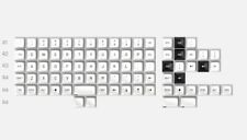 DROP MT3 Black-on-White Keycap Set ABS Hi-Profile Keycaps picture