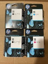 2 x Black set 4 Genuine HP 11 Printheads C4811A C4812A C4810A picture