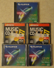 FujiFilm 74 Minute 650 MB CD-RW  Discs Memorex CD-R 700 MB 80 Brand New & Sealed picture