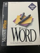 Microsoft Office Word Version 6.0 Retail Package NEW Collectible picture