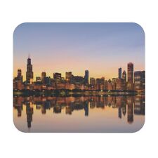 Chicago Mouse Pad. Chicago Lover Gift. City View Mouse Pad picture