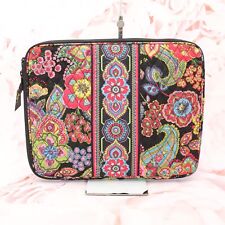 Vera Bradley Tablet Laptop Sleeve Case Zip Top Quilted Floral Paisley Multicolor picture