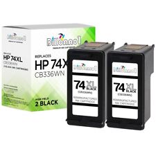 2 Black #74XL CB336WN Ink for HP Photosmart C4550 C4575 C4580 C4583 C4588 C5200 picture