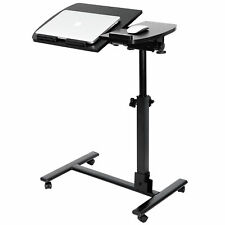 Laptop Desk Angle Height Adjustable Rolling Cart Over Bed Hospital Table Stand picture