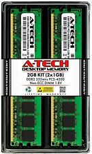 A-Tech 2GB 2 x 1GB PC2-4200 Desktop DDR2 533 MHz DIMM 240-Pin Non-ECC Memory RAM picture
