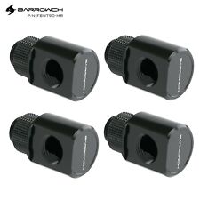 4 Pcs Barrow BarrowCH Angled 90 Degree G1/4 Rotary Fitting Male to Female Black picture
