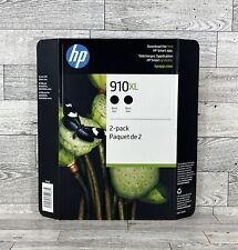 Genuine HP 910XL Black High Yield Ink Cartridges 2-Pack Expires March 2025 NEW picture