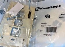 ( 9 ) Systimax Commscope Ivory 3Port Faceplate w/Label Strip 108168519 M13L-246 picture