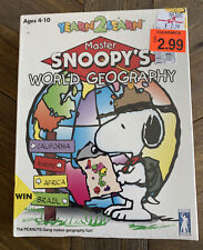 PEANUTS Snoopy Yearn 2 Learn Master Snoopy's World Geography Rare NEW SEALED picture
