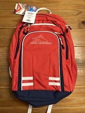 NEW High Sierra Backpack Blaise Red Navy Padded Laptop Bag School Camping Bags picture