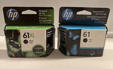 HP 61 & 61XL Black Ink Cartridge Lot CH561WN New Genuine OEM Exp 2023 2024 picture