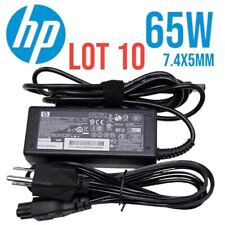 Lot of 10 OEM HP 65W Laptop AC Adapter Power Charger  7.4mm Tip No Power Cord picture