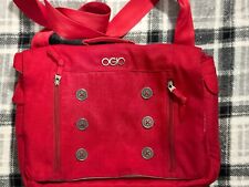 OGIO Midtown Red Crossbody Laptop Messenger Bag, Rainbow Polka Dot Interior picture