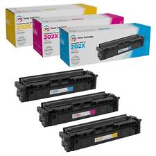 LD 3pk Comp Laser Toner Color Cartridge Fits for HP 202X CF501X CF502X CF503X picture