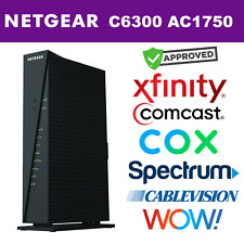 Netgear C6300 AC1750 Cable Modem + WiFi Dual Band Router Xfinity COX Spectrum picture