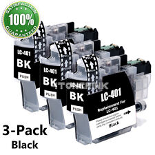 3PK LC401 Black Ink Cartridges for Brother MFC-J1010DW MFC-J1012DW MFC-J1170DW picture