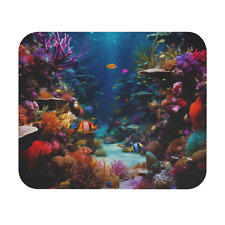 Coral Reef Mouse Pad Underwater Fish Colorful Ocean Beach Desktop Laptop Gift picture