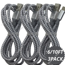 3PACK Fast Charger USB Cable 6FT/10FT For iPhone XS XR Max 6 7 8 11 12 13 Pro picture